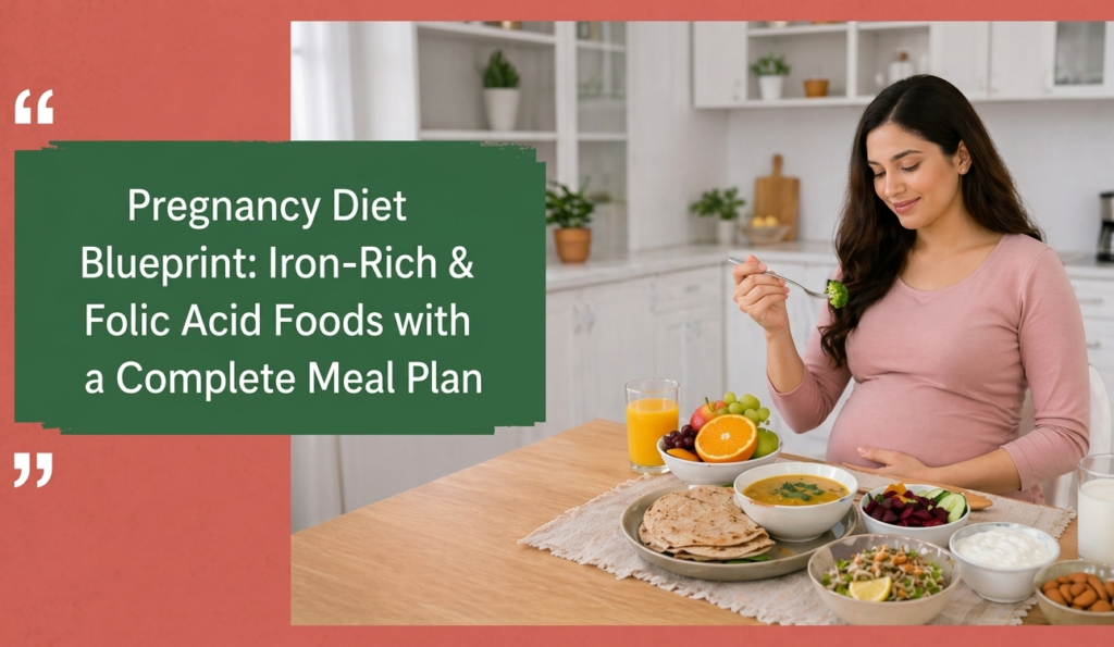 Pregnancy Diet Blueprint: Iron-Rich & Folic Acid Foods with a Complete Meal Plan Dietician in Mumbai